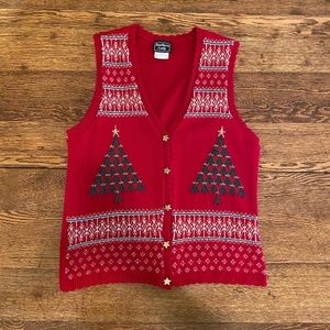 Ladies ugly Christmas sweater vest